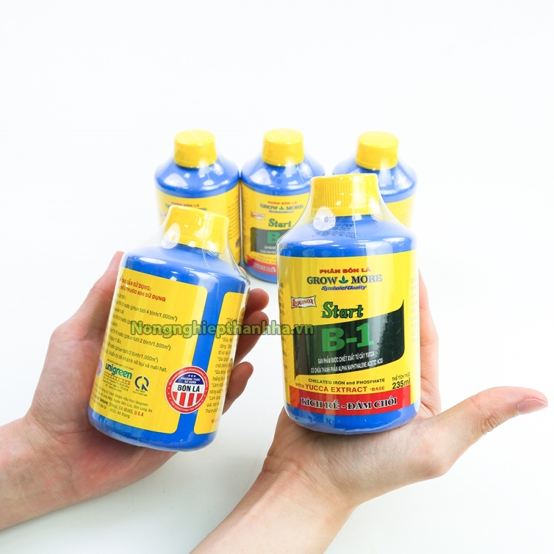 Phân bón Start B-1 tăng trưởng đồng bộ nhập khẩu từ Mỹ