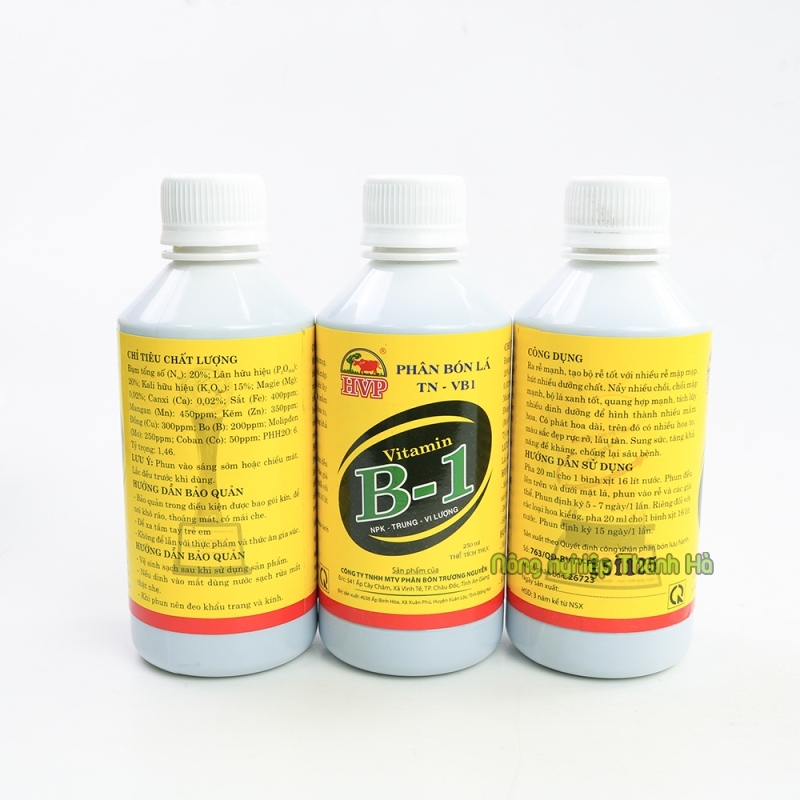 Phân bón Vitamin B1 dùng cho hoa, cây cảnh /lọ 250 ml