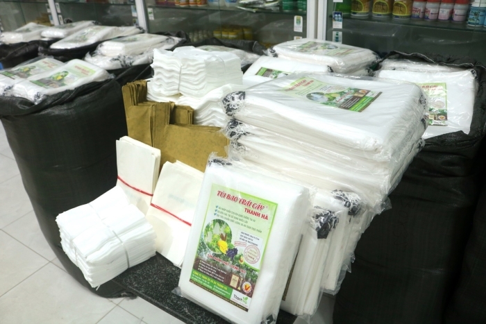 Túi bao Trái Thanh Hà được bày bán tại nhiều cửa hàng trên cả nước