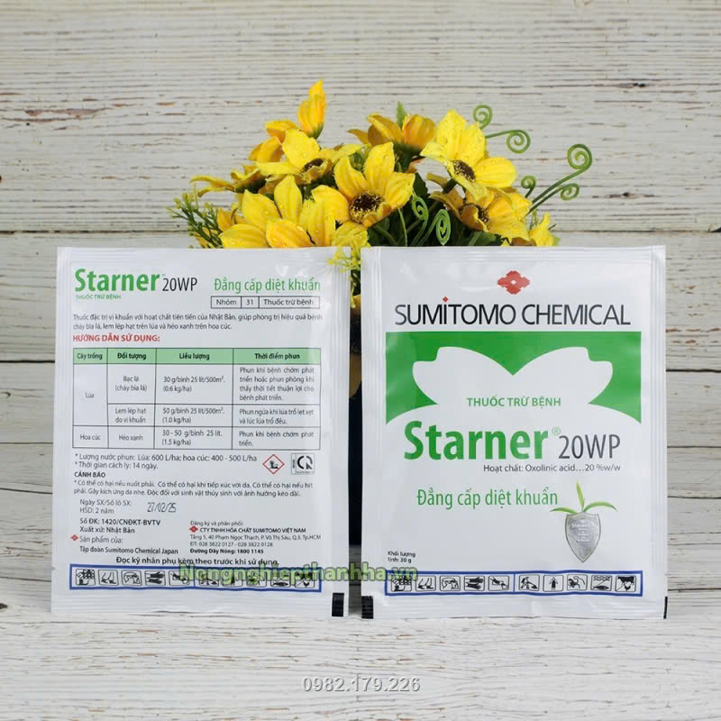 Thuốc đặc trị vi khuẩn Starner 20WP cho lan 30g - T151