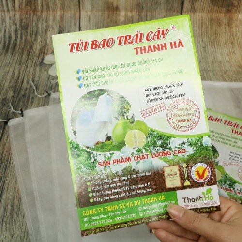 Túi bao trái bưởi Diễn thương hiệu Thanh Hà kích thước 25x30cm