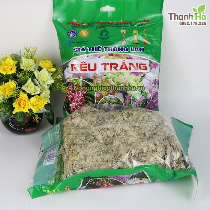 Rêu trồng lan giữ ẩm tốt, thoát nước nhanh