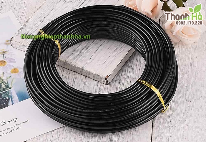 Dây nhôm đen uốn cây cảnh 6mm